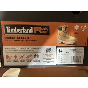 Timberland Pro Direct Attach 6” Boots Men’s Size 14 Waterproof TB165016713
